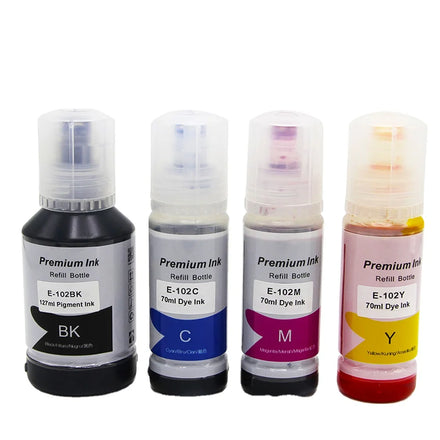 Tatrix epson 102 Compatible Bottle Refill Ink 102 for Epson ECOTANK ET-2750 ET-3750 ET-4750