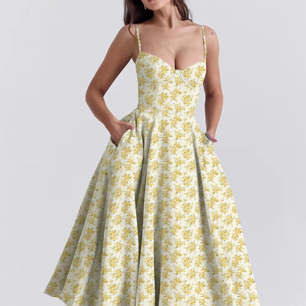 2026 New Summer European & American Luxury Princess Dress Large Flowy Hem Double Layer Slip Dress for Women Custom OEM/ODM