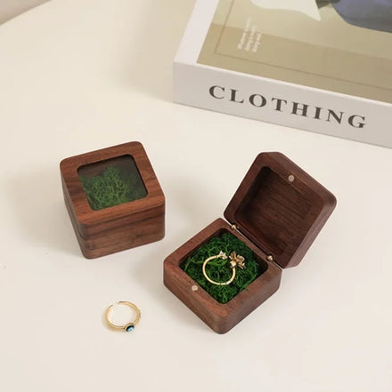 Walnut Custom Solid Wood Storage Boxes Different Styles-Includes Elegant Jewelry Gift Boxes for Display