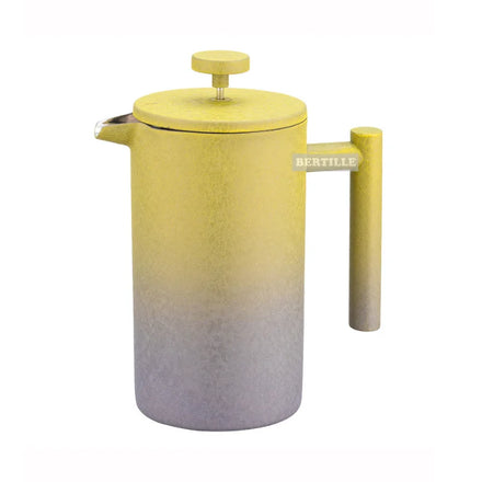 BERTILLE New Color French Press Food Grade 304 Stainless Steel Double Wall French Press Coffee Maker with Insulated Handle