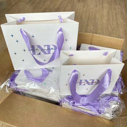 Wholesale Make Your Own Logo Luxury Paper Bags Clothing Retail Gift Shopping Paper Bag With Handled