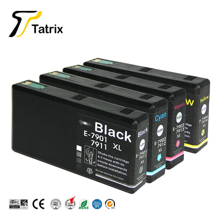Tatrix epson T7901 T7911 Germany Warehouse Spot Compatible Ink Cartridge for epson WorkForce Pro WF-4630DWF/4640DTWF