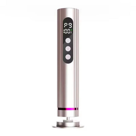 Portable Electric Foot File Callus Remover Stylish Stainless Steel Pedicure Tool with Replacement Dead Skin Grinder