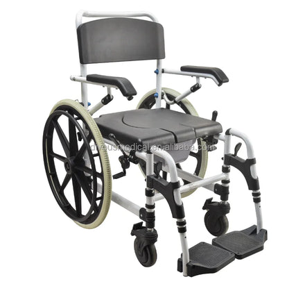 New Multi-function Lightweight Foldable Manual Commode Wheelchair Elderly Toilet Shower Chair for Disabled