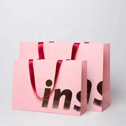 Eco-Friendly Custom String Handle Paper Bag for Clothing Jewelry Tea Bedding Shoes Cosmetics Food Your Own Logo Matt Lamination