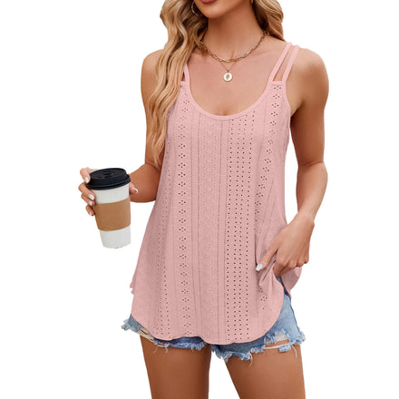 New Style Solid Color Crew Neck Women's Camisole Tank Aesthetic Top Women's tank Tops Hippie Clothing Hippie Croptop Tube Top
