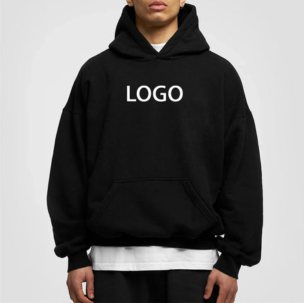 High-quality Thick Fleece 460g Cotton-polyester Blend Unisex Hoodie Custom Digital Print Brushed Oversized Boxy Sweatshirt