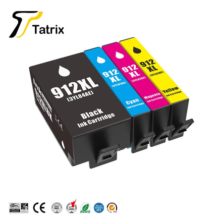 Tatrix HP 912XL 3YL84AE Germany Warehouse Spot Compatible Ink Cartridge for OfficeJet 8010/8012 OfficeJet Pro 8020