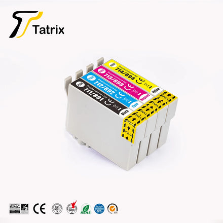 Tatrix epson T0711 Germany Warehouse Spot Compatible Ink Cartridge for epson Stylus D78/D92/D120/DX4000
