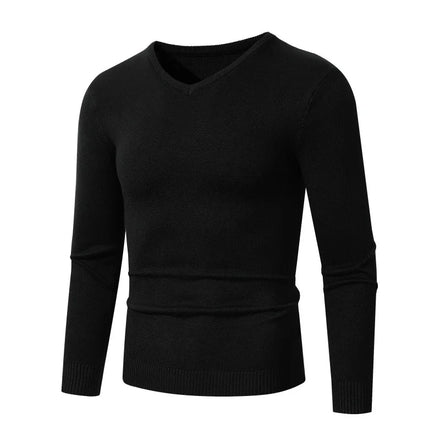 Oem Customized logo Design autumn and winter v-neck warm men's sweater