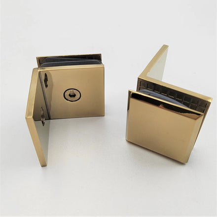 Modern 304 Stainless Steel 180 Degree Glass Clip Suitable for Office Bathroom and Hotel Glass Clips