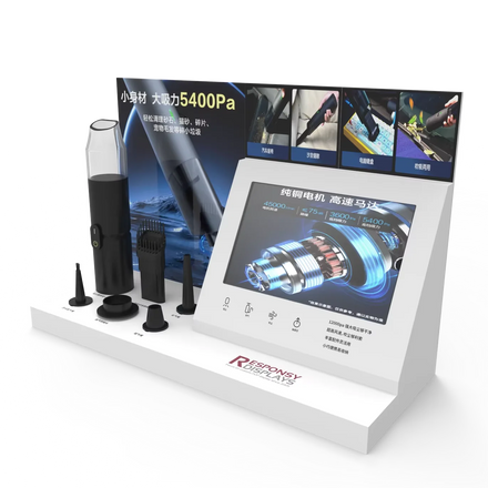 Custom Modern Acrylic Display Rack for Desk Vacuum Cleaner for Showcase in Retail Store and Supermarket Custom Advertising Rack