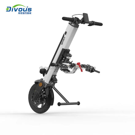 350W Disabled Electric Handbike Handcycle Bicycle Trailer Sport Wheelchair Driven-front