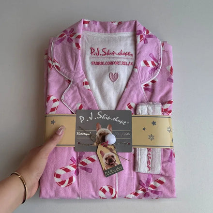 Luxury PJS 100% Cotton Pajama Set for Women Long Sleeve Sleepwear Loungewear for Spring Autumn