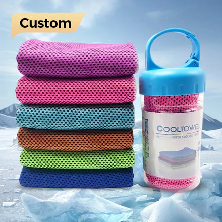 Wholesale Custom Logo Microfiber Sports Cooling Outdoor Neck Towel Super Magic Woven Soft Fitness Sweat Customized Dyeing Towels