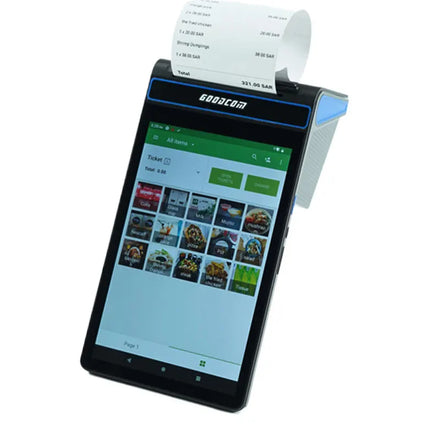 Android POS Terminal 8 Inch Capacitive Screen with 80mm Receipt Printer and NFC Ideal for Retail OEM Support