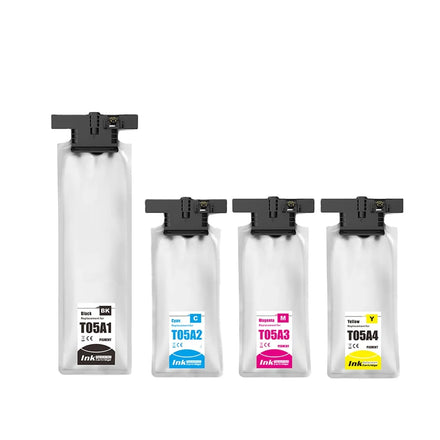 Tatrix T05A T05A1 T05A2 T05A3 T05A4 Color Compatible Ink Bag Cartridge for Epson WorkForce Pro WF-C878R Etc. T05A1