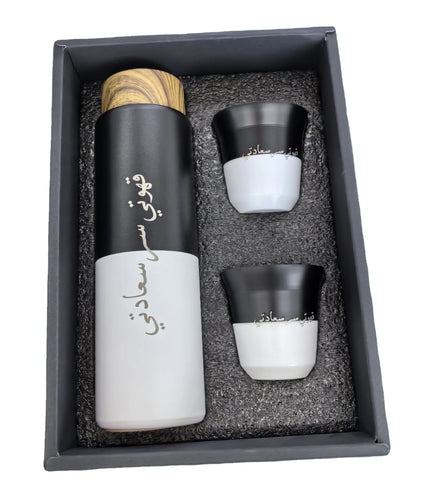 Luxury Stainless Steel Double Wall Espresso Cups Set 400ml Thermally Insulated Capsule Coffee Mug Vacuum Bottle Type 800ml Gifts