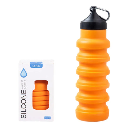 Wholesale Portable Foldable Silicone Collapsible Water Bottle BPA-Free Custom Logo Direct Drinking Bulk Botella De Agua Plegable