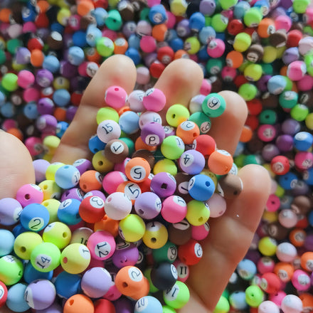 Factory Wholesale 8 mm Round Soft Clay Ceramic Beads DIY Earrings Handmade Jewelry Accessories Loose Beads