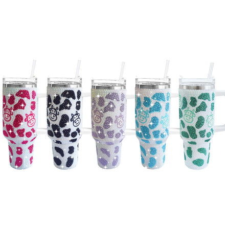 Wholesale 30OZ 40OZ Stainless Steel Tumbler Insulated Travel Mug Straw Water Cup Lid for Cold Coffee Water Manufacturer Direct