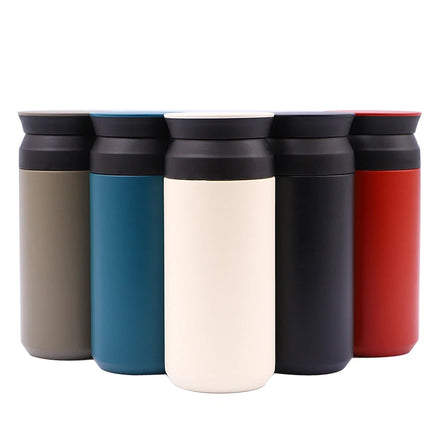 Hot Selling 350ml Japanese Style Insulated Vacuum Double Wall Stainless Steel Water Bottle Custom Thermo Lid for Cold Thermal