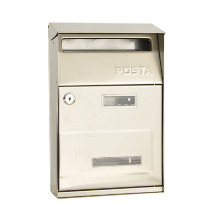 Modern Durable Anti-Theft Key Lock Stainless Steel Waterproof Anti-Corrosion Wall Mailbox for Home & Office