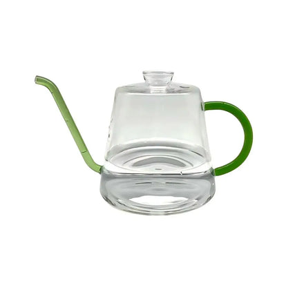 Pioneera PN-WC-1.2L-B01 Modern Transparent Glass Watering Can Long Spout 14cm Diameter for Indoor Plants Home Garden Decoration