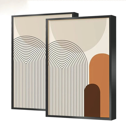 Uniart Minimalist Geometric Canvas Wall Art Prints Abstract Vertical Boho Poster Printed Art Canvas Painting Interior Home Decor