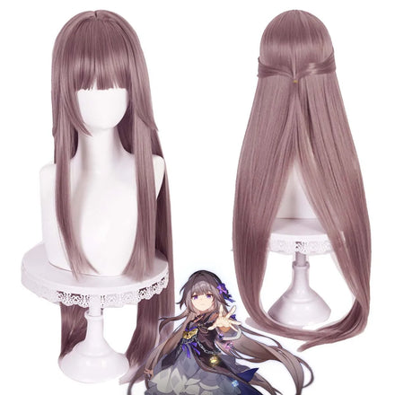 Game Honkai Star Rail Herta Cosplay Long Straight Wig for Women GAHC-008