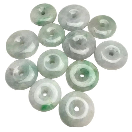 Certified Jadeite Type a Jade Jade Thick-Packed Safe Button Pendant Myanmar Jade Safe Button Manufacturer Wholesale