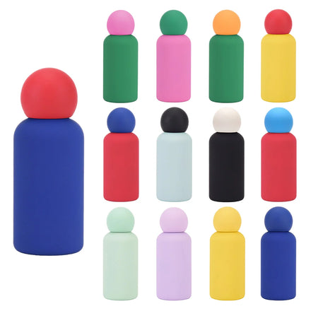 316 Stainless Steel 350ml (11.8oz) Kids Water Bottle Modern Color Block Vacuum Insulated Leak-Proof BPA-Free for Outdoor