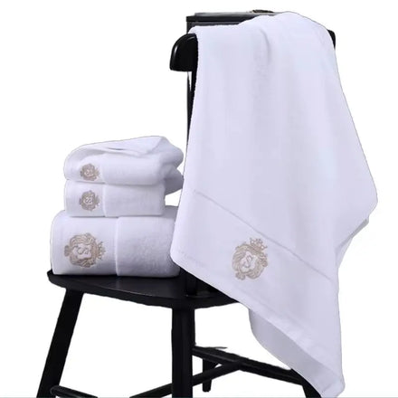 Customized Luxury Highly Absorbent Soft Bath Towel Embroidery logo Cotton Bath Hand Towels for Hotel Spa Bathroom Bath Towel