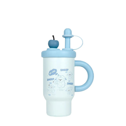 2025 Cute Cartoon Star Insulated Stainless Steel Tumbler Large Capacity Winter Water Cup for Girls Portable School Use