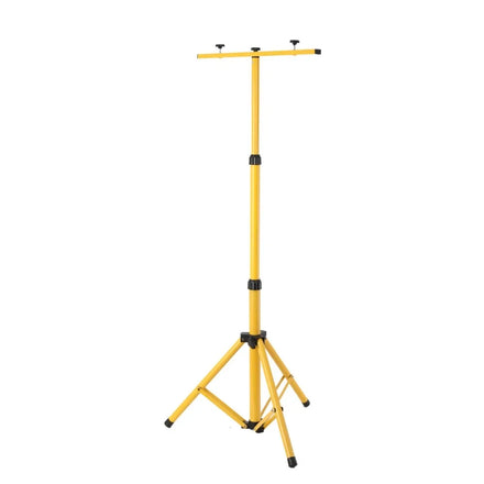 Yellow Metal Floodlights Projector Bracket Stand with Triangle Structure for Tripod Holder