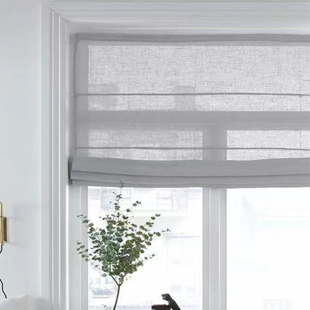 Custom Size Electric Built-in Plain Blackout Roller Blinds Thermal Insulation Childproof Cordless
