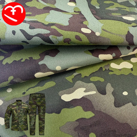 420D 500D 1000D Nylon Fabric American CP Jungle Camouflage Oxford Fabric Tear Resistant Waterproof for Outdoor