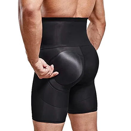 Customized Men's Ultra High Waist Compression Pants Breathable Abdomen Underwear with Belt