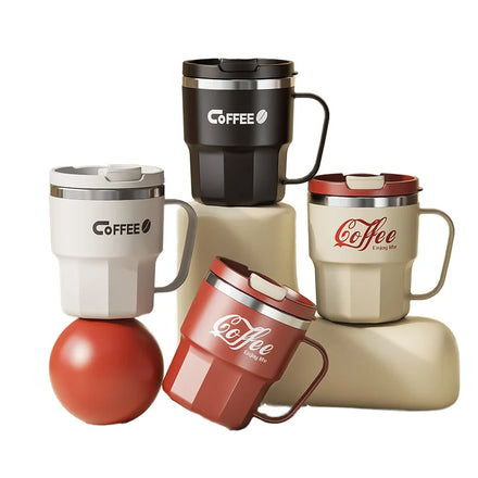 Hot Selling 2024 Modern Design 304 Stainless Steel Vacuum Cup Anti-Fall Home Office Dormitory Mug with Lid for Water for Coke