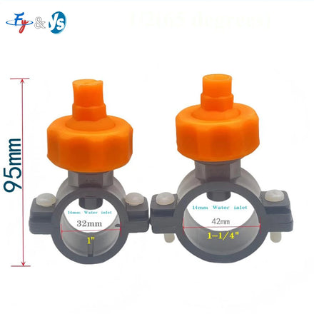 Clip Nozzle NozzlePlastic Split Hole with NozzlePipe Clip on Clamp Eyelet Spray Nozzle