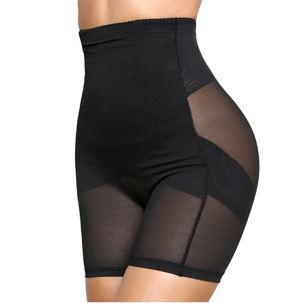 Plus Size Women's High Waist Slim Shaping Shorts Breathable Thigh Slimming Tummy Control Pants Medium Level Shapers
