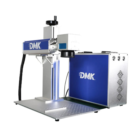 DMK Split Type 20W 30W 50W Raycus Fiber Laser Marking Machine Portable Metal Nameplate Engraving System Factory Use