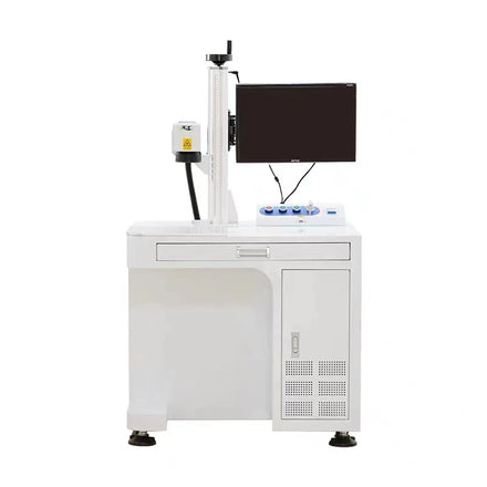 DMK 20W 30W 50W 100W High-Accuracy Desktop Fiber Laser Marking Machine with Air Cooling for Metal Marking