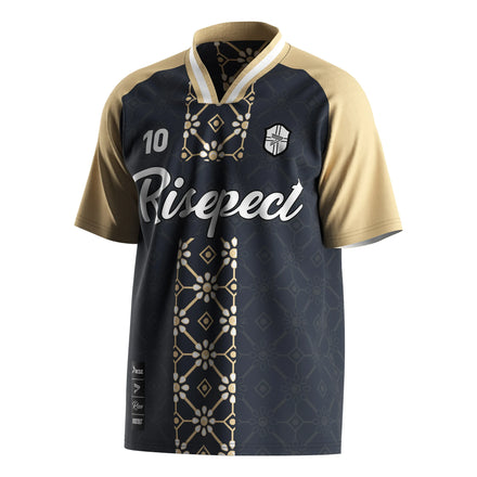 Lightweight Football Shirt Featuring V-neck Polo Collar and Sweat-wicking Material Ideal for Warm-up Sessions and Casual Games