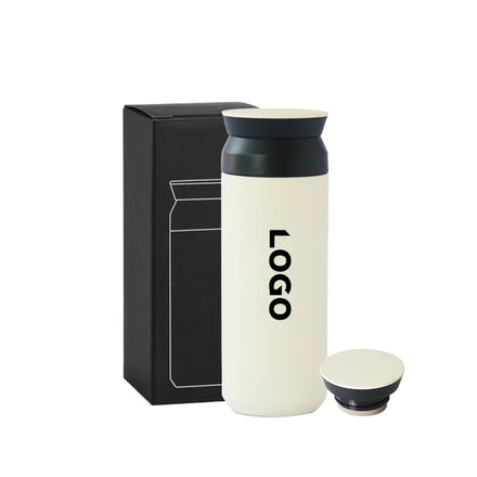 Custom 450ml Stainless Steel Iced Coffee Cup 360° Stress-Free Drinking Flask Vacuum Outdoor Insulated Tumbler Top Back School