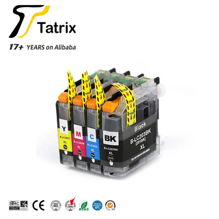 Tatrix brother LC201 LC203 LC201XL LC203XL Compatible Ink Cartridge for Brother MFC-J4420DW MFC-J4620DW
