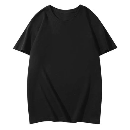 OEM Custom Logo Printed Embroidery Design Men's Pure Cotton Short Sleeve 180g T-shirt Men and Women Loose Half Sleeve T Shirt
