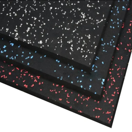 Gym Rubber Floor Square Tile High Density Rubber Shock Absorbing Gym Rubber Mat Gym Floor Tile