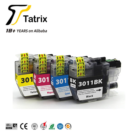 Tatrix brother LC3011 lc3011 LC 3011XL US Inventory Compatible Ink Cartridge for Brother MFCJ497DW MFCJ690DW