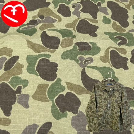 Duck Hunting Jungle Camouflage Fabric Nylon Cotton Plaid Fabric Waterproof Ripstop for Tactical Outdoor Clothing Bag Hat